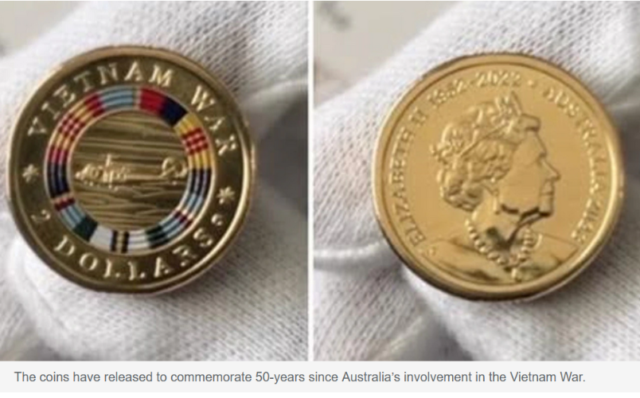 Australian Vietnam Vet coins, vietnam veteran news, mack payne