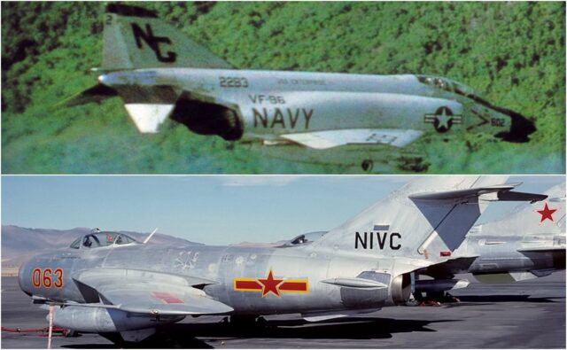 Navy F-4 and Mig-17, vietnam veteran news, mack payne