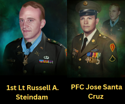 1st Lt Russell A. Steindam and PFC Jose Santa Cruz., Vietnam Veteran News, Mack Payne