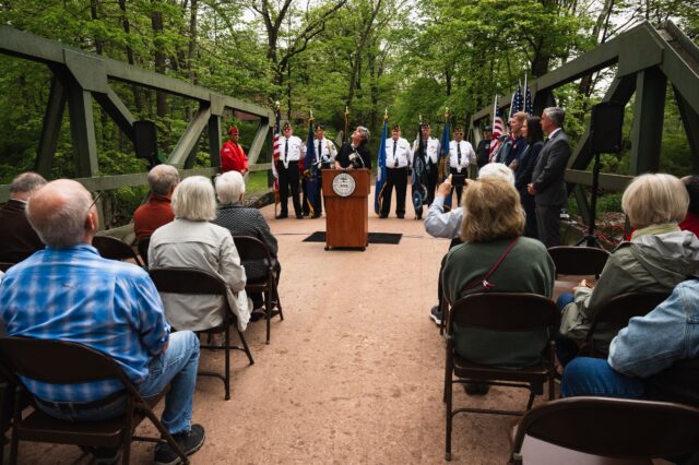 Bucks County bridge dedication, vietnam veteran news, mack payne