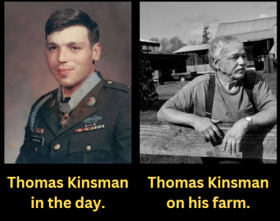 Vietnam Medal of Honor recipient Army Sp4 Thomas Kinsman.
