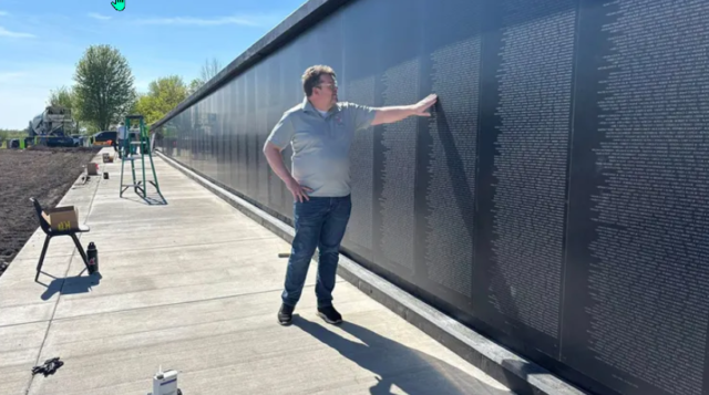 Replica of Vietnam Veterans Memorial Wall at Watertown, WI