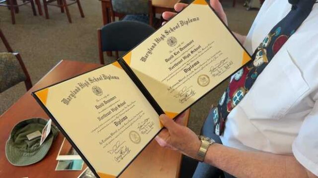 David Densmore's high school diploma