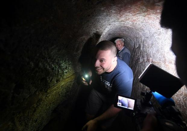 Most of the tunnels were destroyed by American bombs, but a few like Vinh Moc are intact and now attract hordes of tourists, many of whom marvel at the cramped conditionsHOANG DINH NAM, AFP