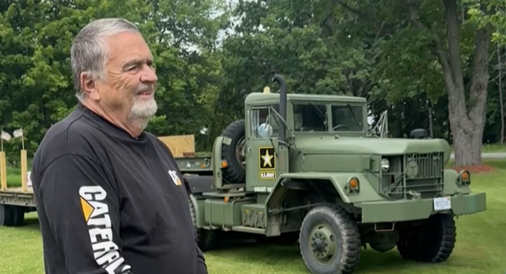 Larry Lich and his truck
