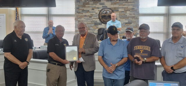 Vietnam Veterans Chapter 1148 was honored by the Campbell County Commission at Monday’s commission meeting.