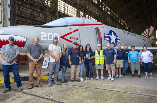 The F-4 Phantom II restoration crew.