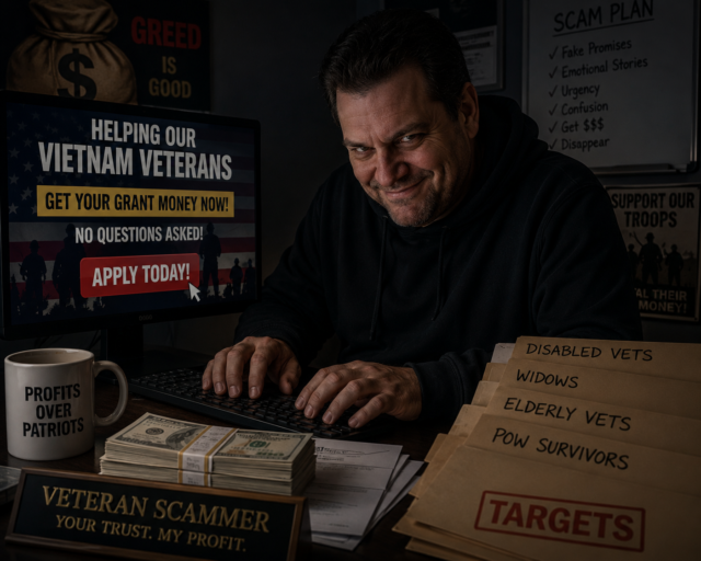 Scum bag scammer