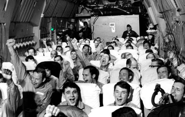 A total of 591 U.S. prisoners of war returned home as part of Operation Homecoming in 1973. (U.S. Air Force)