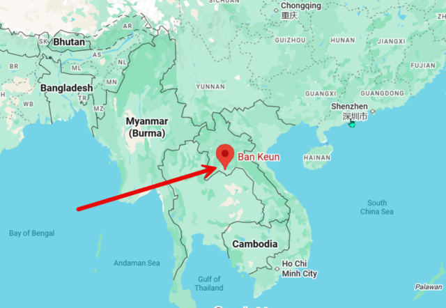 Laos map